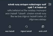 restart device message