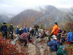 Group of students on mountaintop