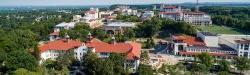 Aerial shot of 十大博彩推荐排名州立大学's campus.