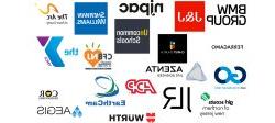 Graphic of multiple logos of companies attending campus career fair.